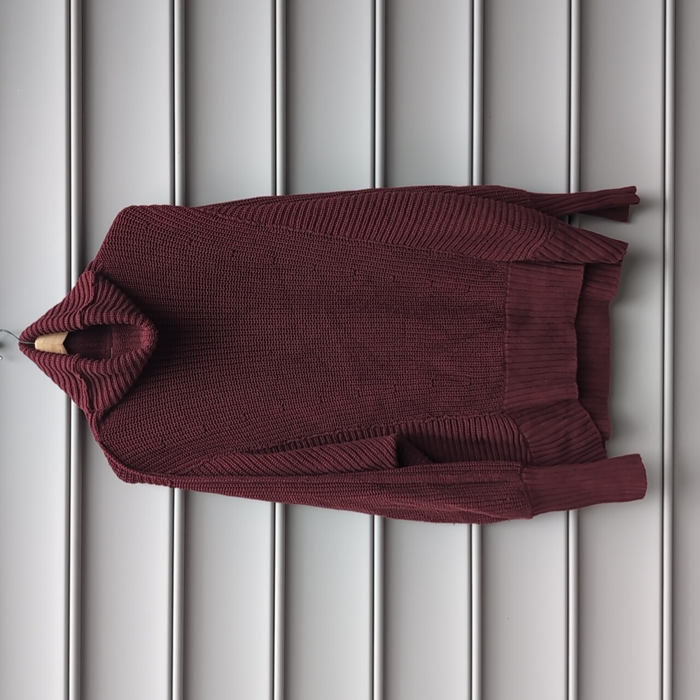 Free People Burgundy Sweater